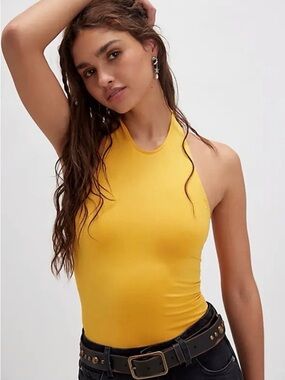 Free People So Sleek Cami. NWT. Citrus
